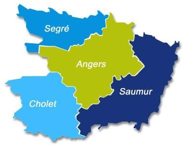 Carte du Maine et Loire